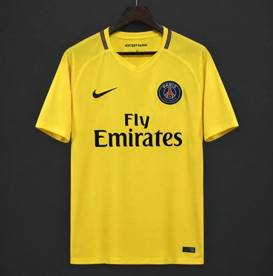 Retro 17/18 PSG Away Yellow Jersey
