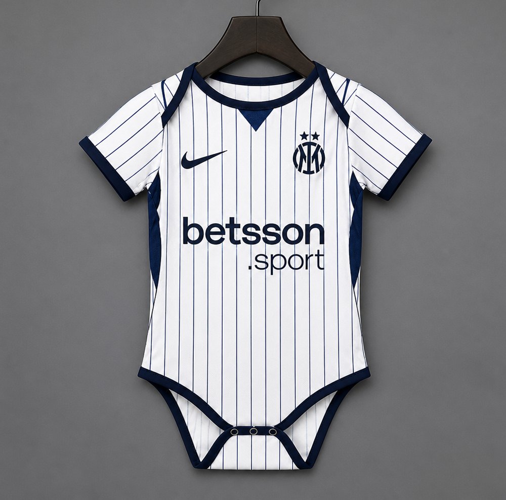 26/27 Inter Milan Away White Baby Romper Jersey
