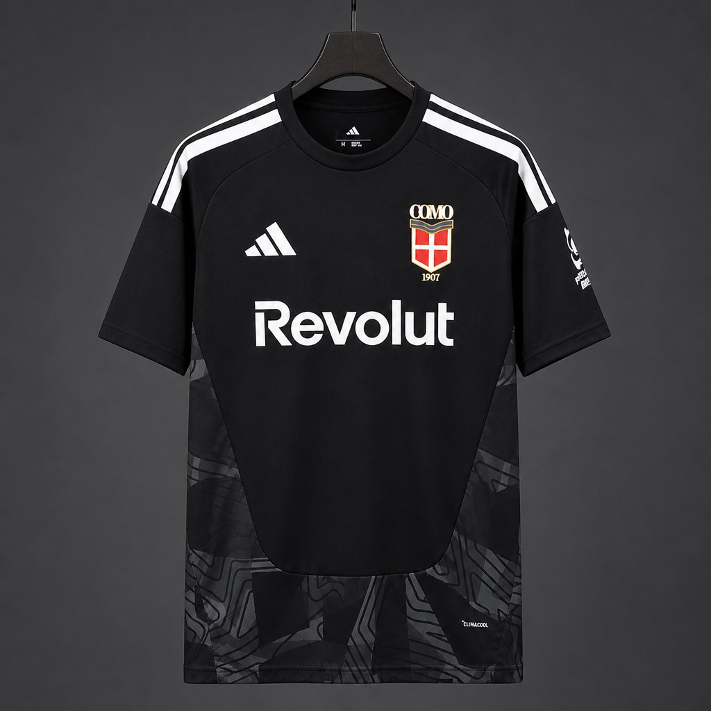 26/27 Como 1907 Goalkeeper Black Jersey