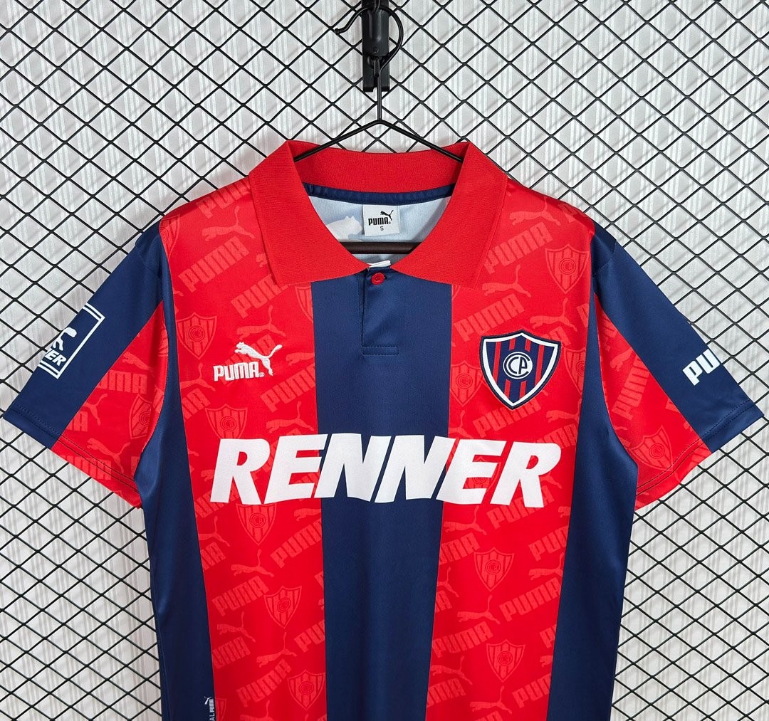 Retro 96/98 Cerro Porteno Home Red/Blue Jersey