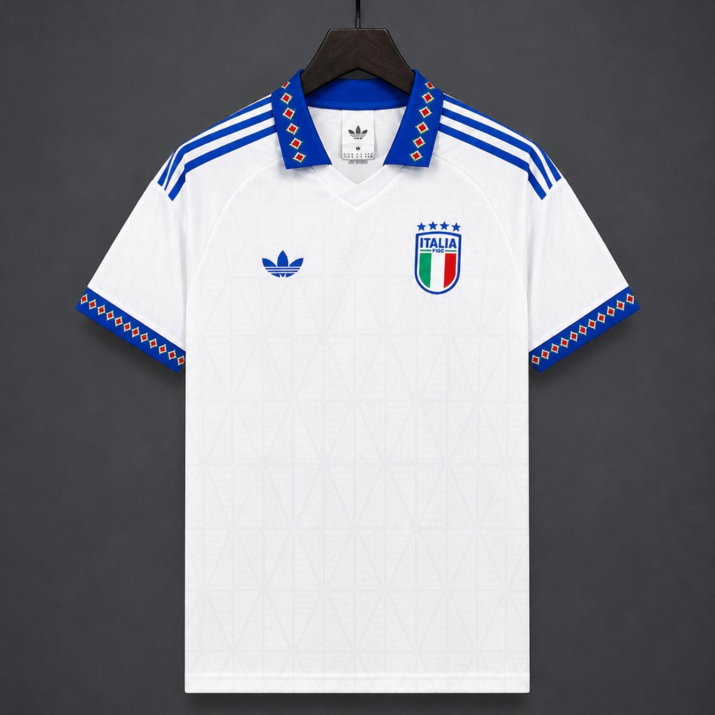 2027 Italy Away White Polo Jersey